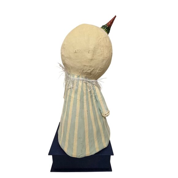 12" Virginia Betourne for Bethany Lowe Snowman Clown Hat Figurine - Picture 4 of 9